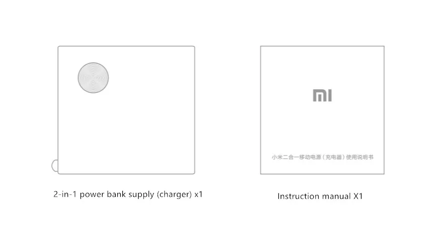 Xiaomi 2-в-1 источник питания зарядное устройство 5000 мА/ч, CBQ01ZM 18 Вт Quick Charge официальный Выход TF Micro SD мобильный телефон Dual USB зарядное устройство для телефона