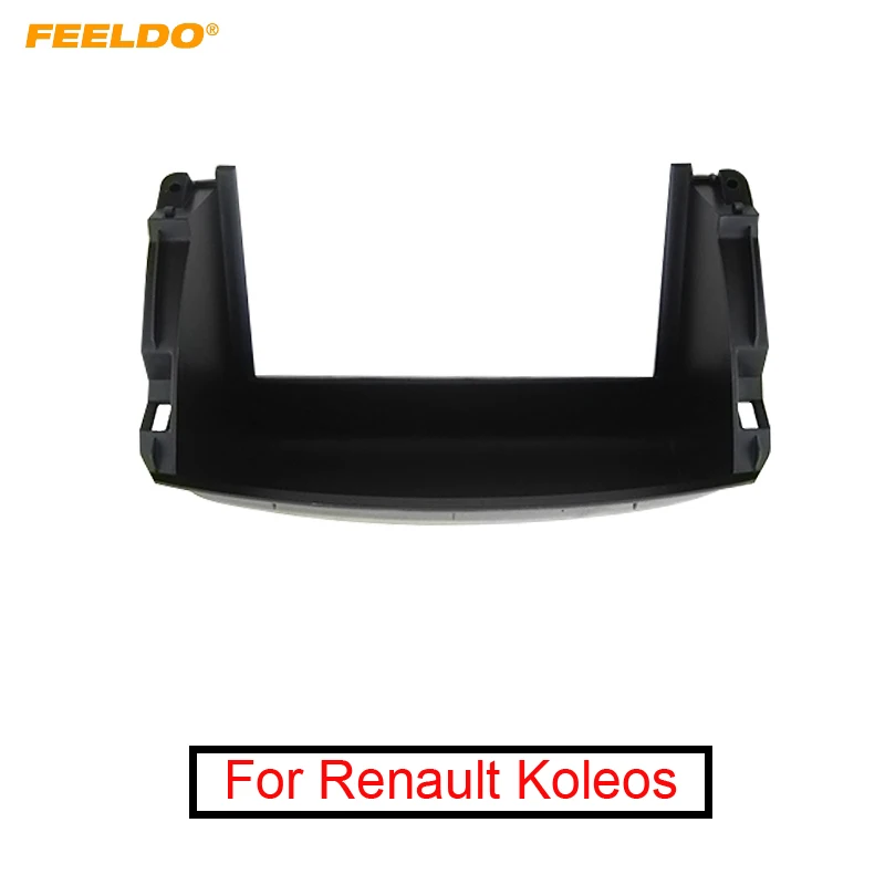 FEELDO Car 2Din Stereo Audio Refitting Frame Fascia Adapter For Renault Koleos 08-16 Dash Panel Frame Trim Kit#FD5215