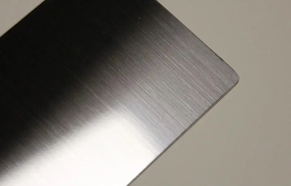 Thickness 0.5mm Black Stainless Steel Single Side Metal Business Cards For Laser Engraving Size 88*53mm