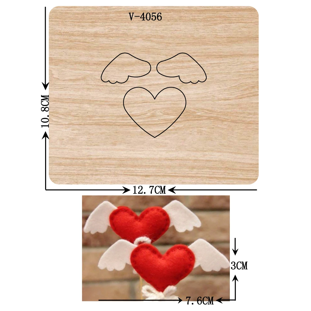 New love wooden dies cutting for scrapbooking Multiple sizes V-4056 | Дом и сад