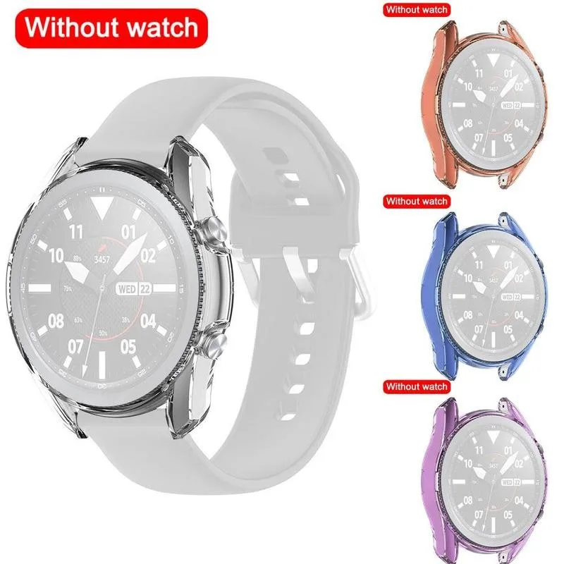 Противоударный защитный чехол для часов 41 мм из ТПУ прозрачный с защитой от