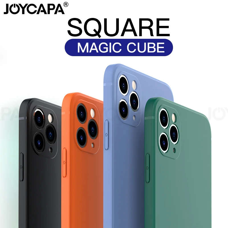 Для iPhone 11 Pro Max XR X XS 6 6S 7 8 Plus SE 2020 Мягкий ТПУ квадратный ударопрочный телефон 11Pro ProMax