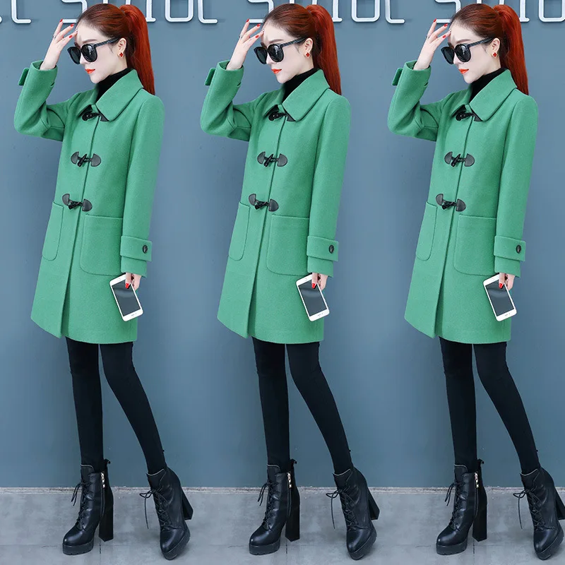 

Trench Coat Women's Mid-length 2019 New Style Spring And Autumn Western Style Short-height Significantly Higher Overcoat Winter