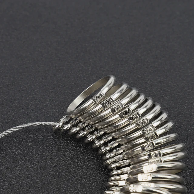 Set Misuratore Anelli Con Mandrino - Calibro Dita UK/EU/US, Per Gioiellieri E Regali A Sorpresa - Foto 9