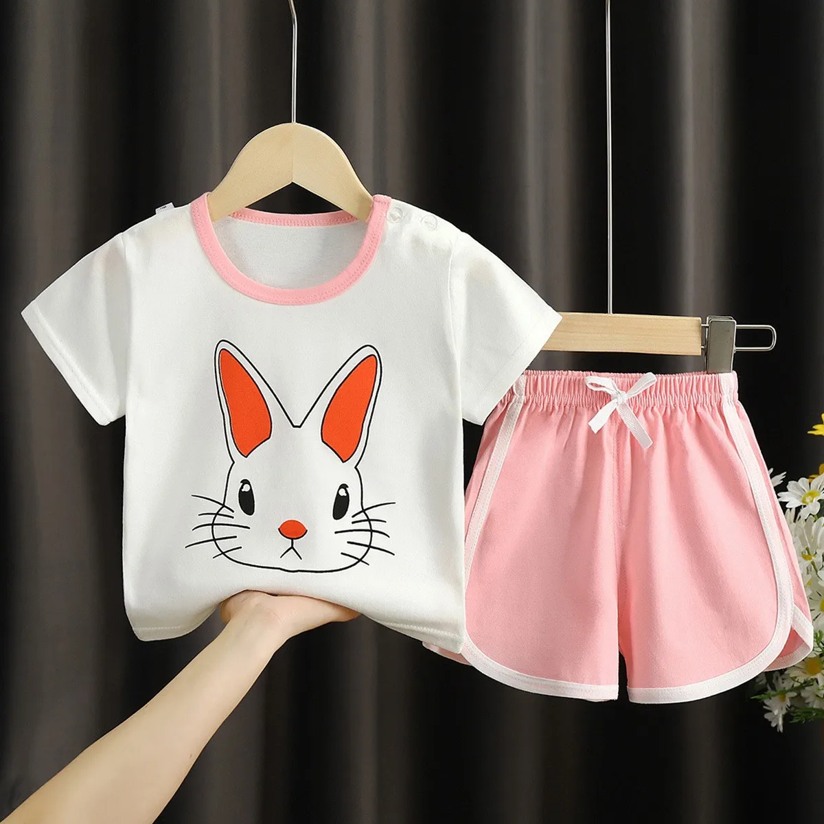 Toddler Baby Boys Clothes Short Sleeve T-shirt + Short 2pcs Cotton Summer Kids Girls Tracksuit Outfits Children's Clothing Sets