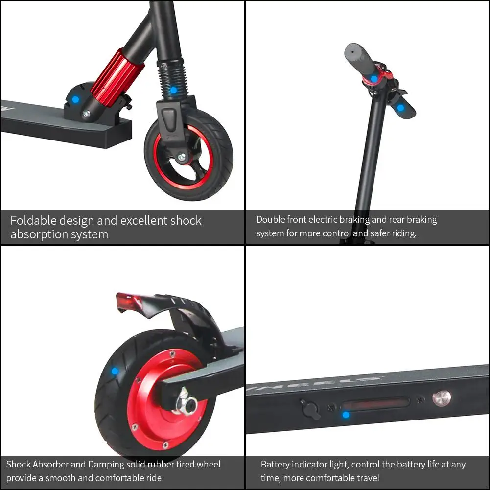 Clearance NEW Electric Scooter Adult 60V 250W Strong Powerful New Foldable Electric Bicycle Fold Hoverboad Bike Scooters 7