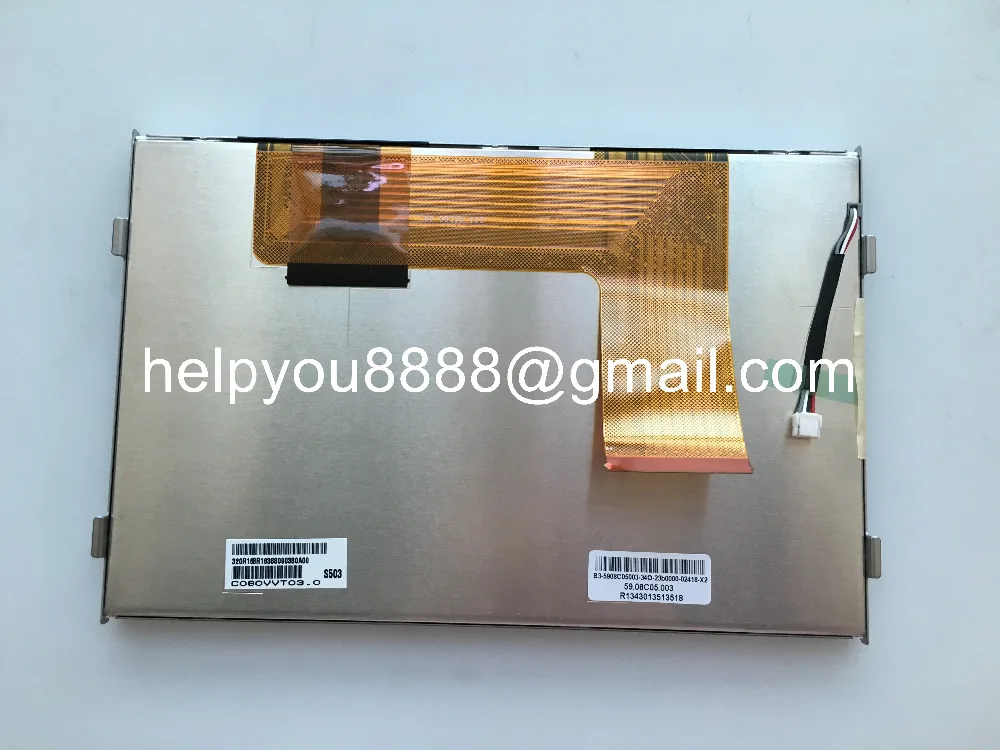 VW 5G0 919 606 ڵ GPS ̼ LCD ÷, Ŀн ġ ũ Ÿ, C080VVT03, C080VVT03.0,  ǰ, 8 ġ