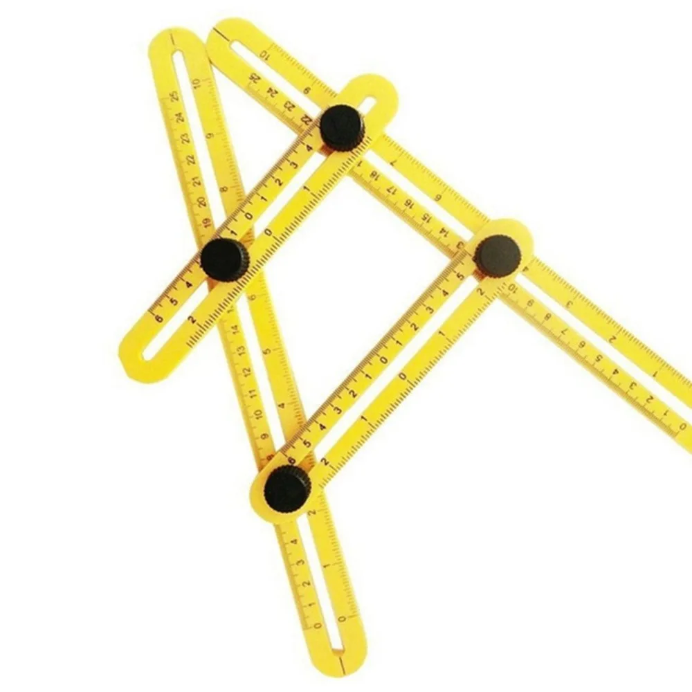 

Drawing Ruler Office Multifunction Multi-angle Drawing Ruler Four Corners Activities Folding Feet Hardware Measure Tools