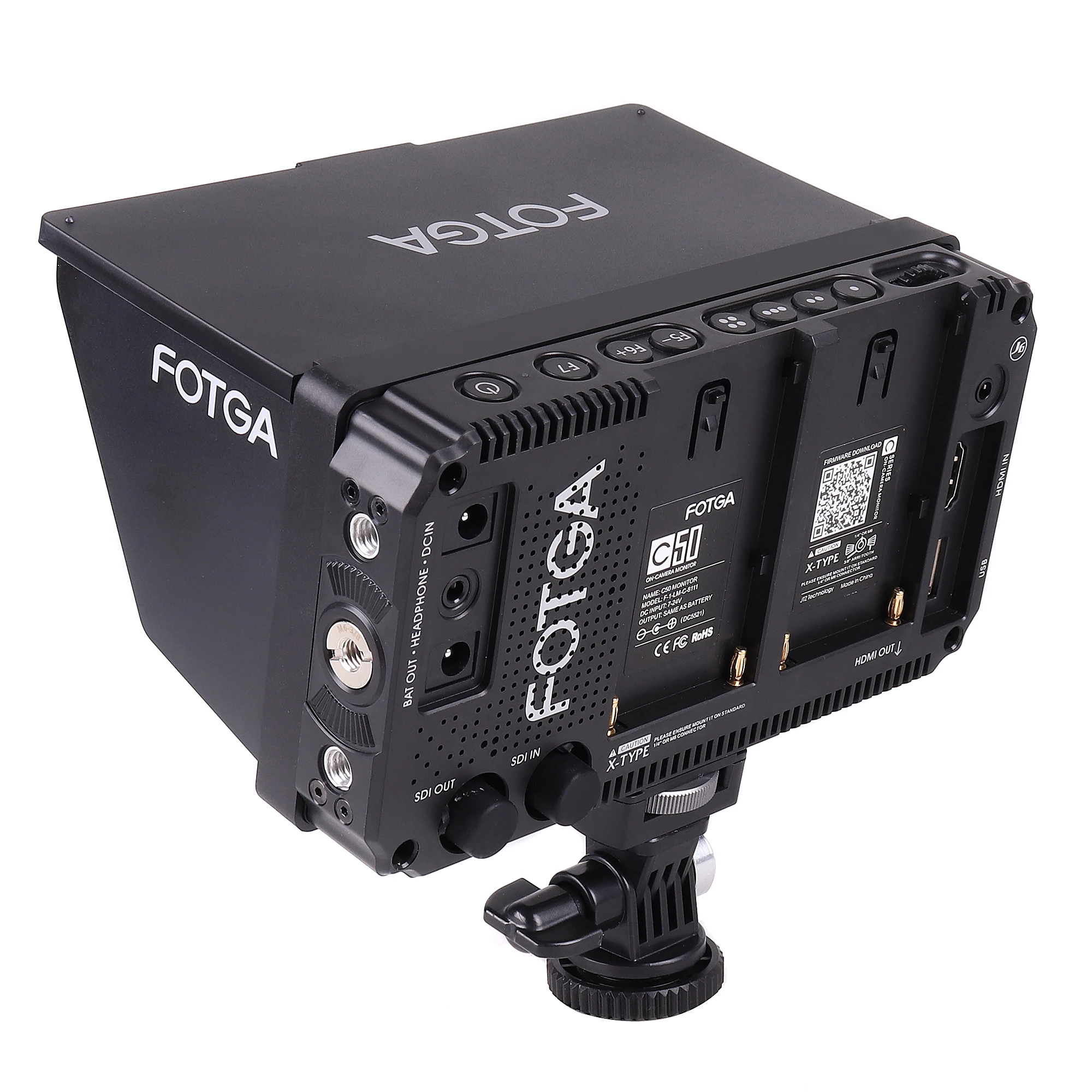 Fotga C50 5 Inch 3G SDI 3D-LUT Camera Monitor 2000nit HD IPS Touchscreen Camera Field Monitor