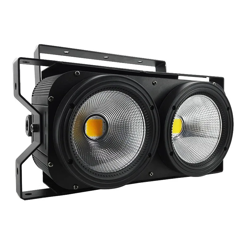 SHEHDS 2eyes 200w COB светодиодный светильник, DMX сценический светильник, холодный и теплый белый цвет для ТВ-шоу, вечерние сиденья для зрителей
