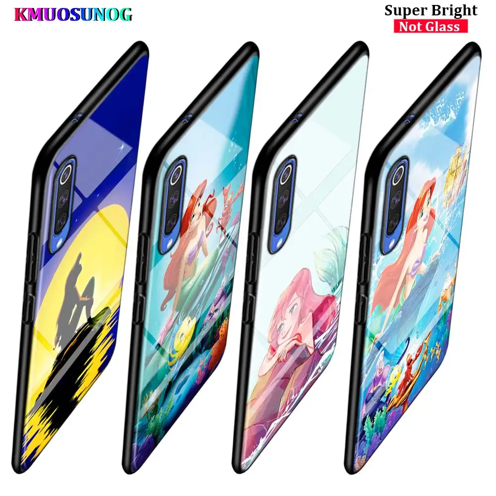

The Little Mermaid Fashion for Samsung Galaxy A80 A70 A60 A50 A40 A20E A2Core A10 Super Bright Glossy Black Phone Case