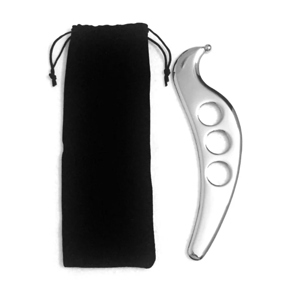 Массажный инструмент Gua Sha из нержавеющей стали, инструмент для ухода за здоровьем, акупунктурные точки для красоты, Инструмент для извлечения мягких тканей, доска Guasha