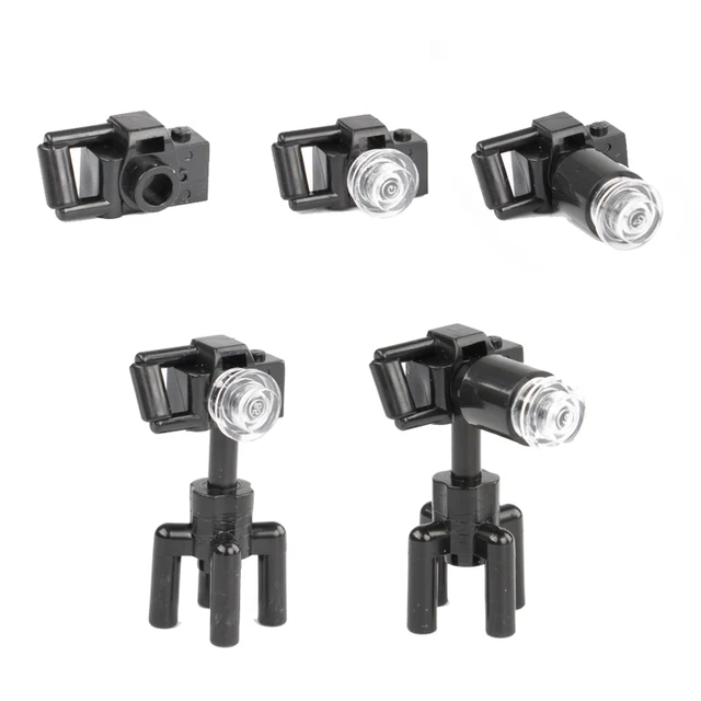 Figure City Accessories Building Blocks Camera Lens Utensil Tripod Makers MOC Parts Bricks Compatible Friend Toys for child C010 2