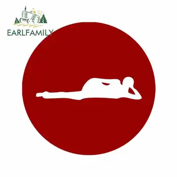 

EARLFAMILY 13cm x 9.2cm Sexy Road Sign Car Stickers Helmet Motorcycle Accessories Oem JDM Polyethylene Waterproof