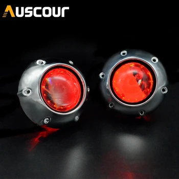 

2pcs 2.5 inch bixenon hid car Projector lens with shrouds demon eye xenon kit bulb lamp headlight for H1 H4 H7 car assembly kit
