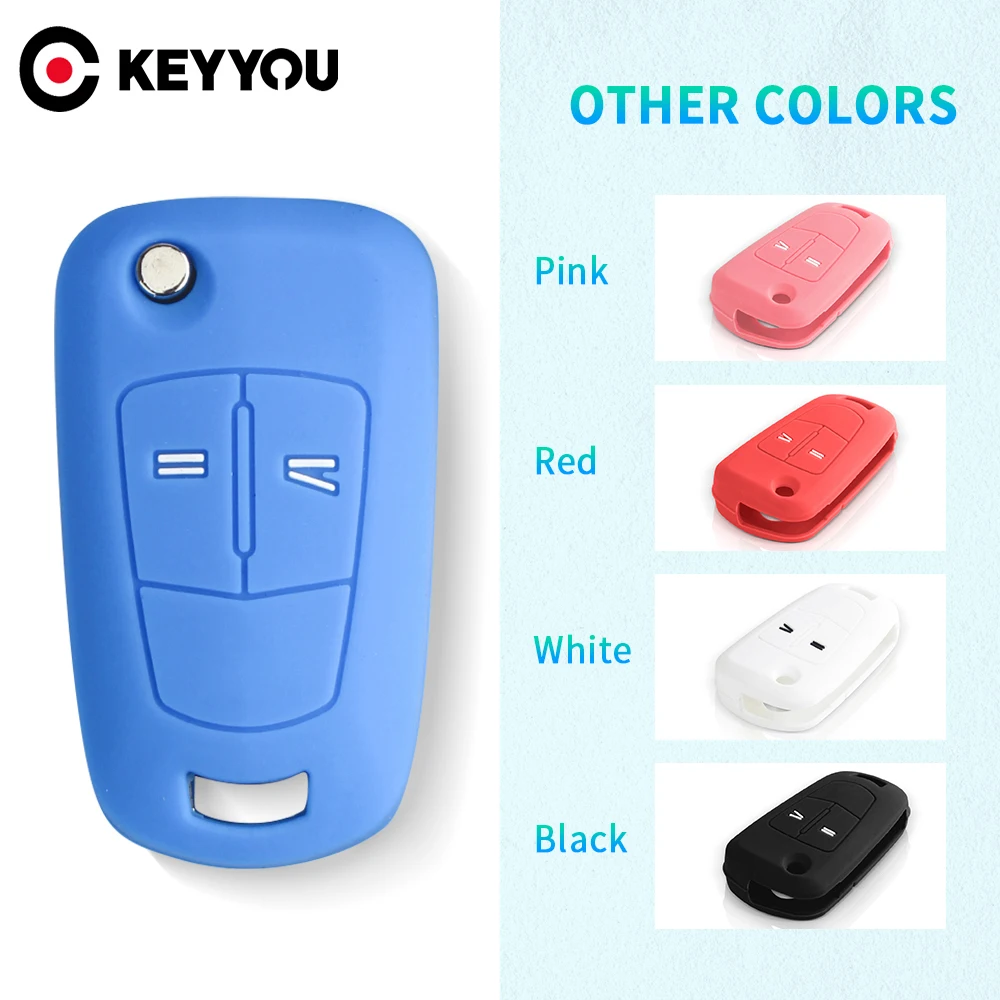 2 Buttons Car key Silicone Cover Protector Holder For Vauxhall Opel Astra H Corsa D Vectra C Zafira Astra Vectra Signum