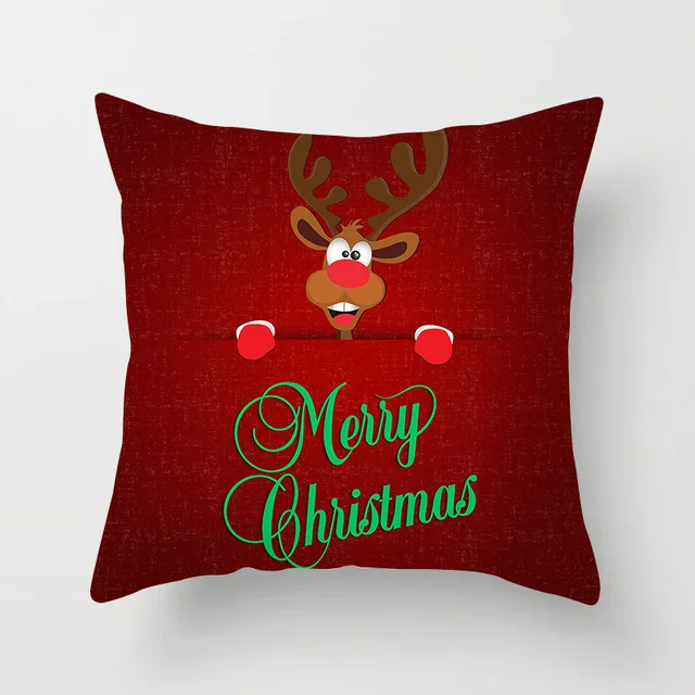 рождественская наволочка декоративная подушка для дивана чехол фотография