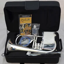 Музыка Fancier клуб Профессиональный flugelhorn 183S посеребренный с чехол для профессиональных flugelhorn s Bb желтый Латунный Колокольчик