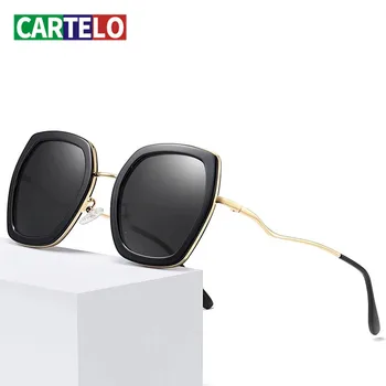 

CARTELO Fashion Retro Lens Outdoor Vintage Women Goggles Fashion Driving Eyewear Brand Polarized Sunglasses Diamond cutting