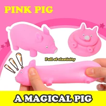 Jouets de Fidget à élasticité cochon rose, anti stress, Squishy, poignée Surprise, cadeau de noël, jouets sensoriels pour enfants et adultes