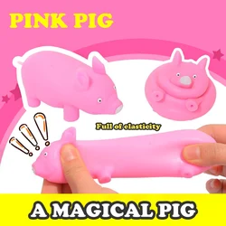 Jouets de Fidget à élasticité cochon rose, anti stress, Squishy, poignée Surprise, cadeau de noël, jouets sensoriels pour enfants et adultes 