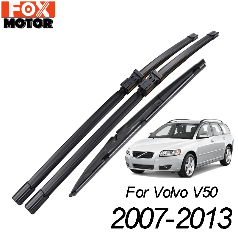 XUKEY 3Pcs/set Front Rear Windscreen Wiper Blades Set For Volvo V50