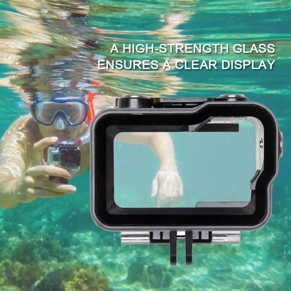 Водонепроницаемый чехол для DJI Osmo Action Lingbi Спортивная камера водонепроницаемый корпус подводные детали оригинальные аксессуары