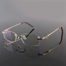 Vazrobe очки для глаз оправа для женщин без оправы квадратные оправы для очков женские очки со стразами модные рецептурные прозрачные линзы