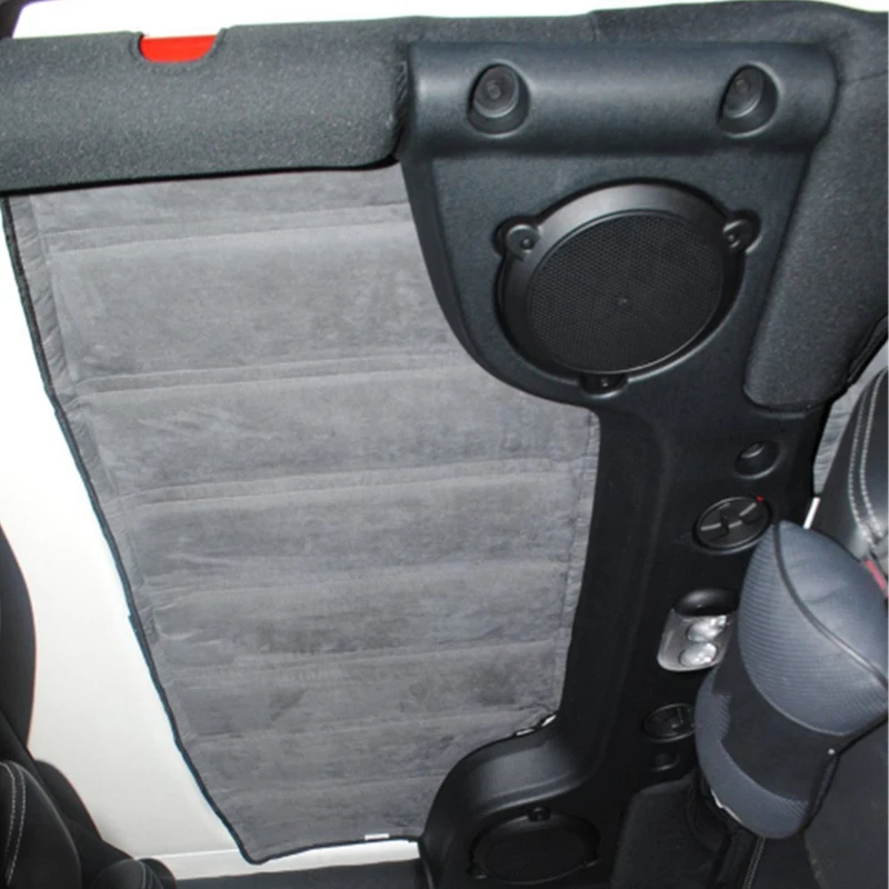 Для Jeep Wrangler Jk хедлайнер Hardtop изоляция 4 двери 2012- заднее стекло и потолок крыша теплоизоляция хлопок комплект автомобиля S