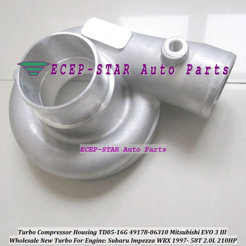 Корпус турбо компрессора TD05 16G 49178 06310 для Mitsubishi EVO 3 III Subaru Impezza WRX 1996 58T 2.0L