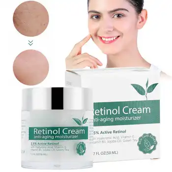 

50ml Retinol Cream Anti Wrinkle Moisturizer Retinol Cream Vitamins A Anti Aging Nourishing Cream Skin Face Care Tools for Women
