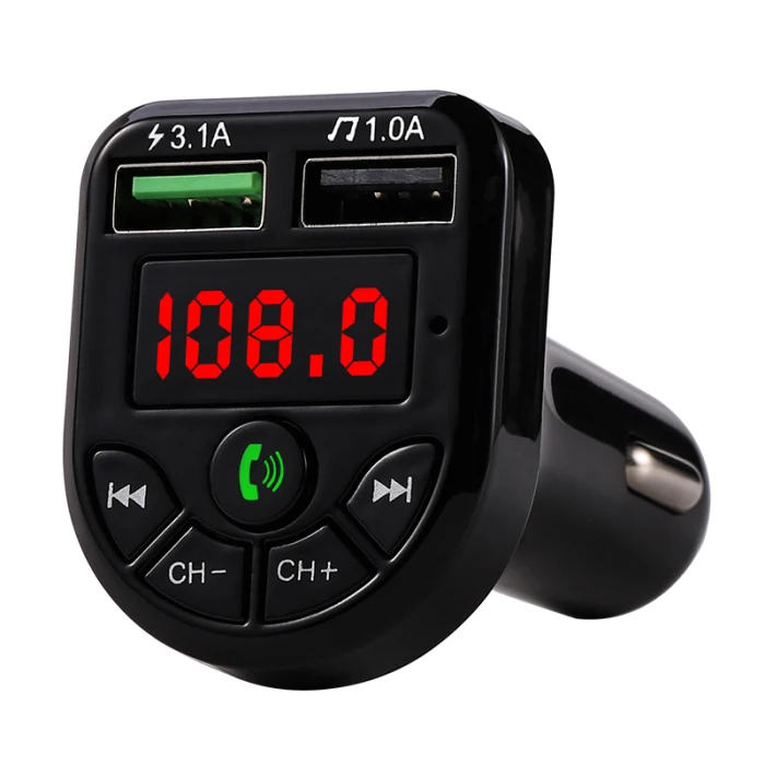 Автомобильный fm-передатчик Bluetooth MP3 аудио плеер Handsfree автомобильный комплект двойной USB зарядное устройство GK99