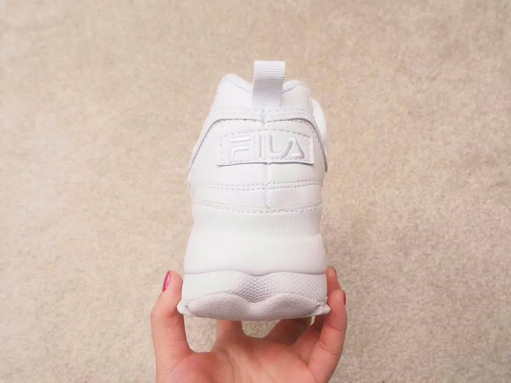 FILA Disruptor II generation large sawtooth two layer combination big bottom raise leg repair jogging shoes 35-39