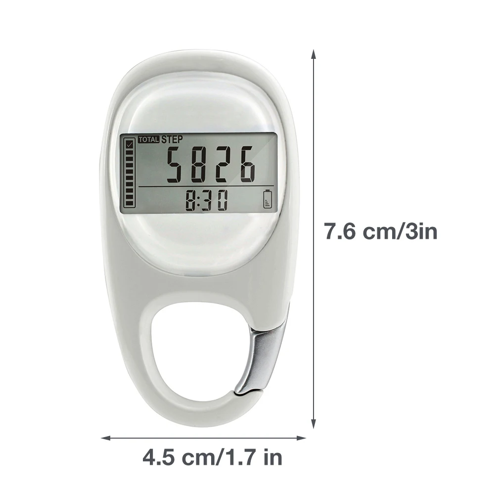 Sport Fitness Pedometer Walking Distance Fitness Calorie Exercise Step Counting Portable Digital Silent Multi-Function Accurate