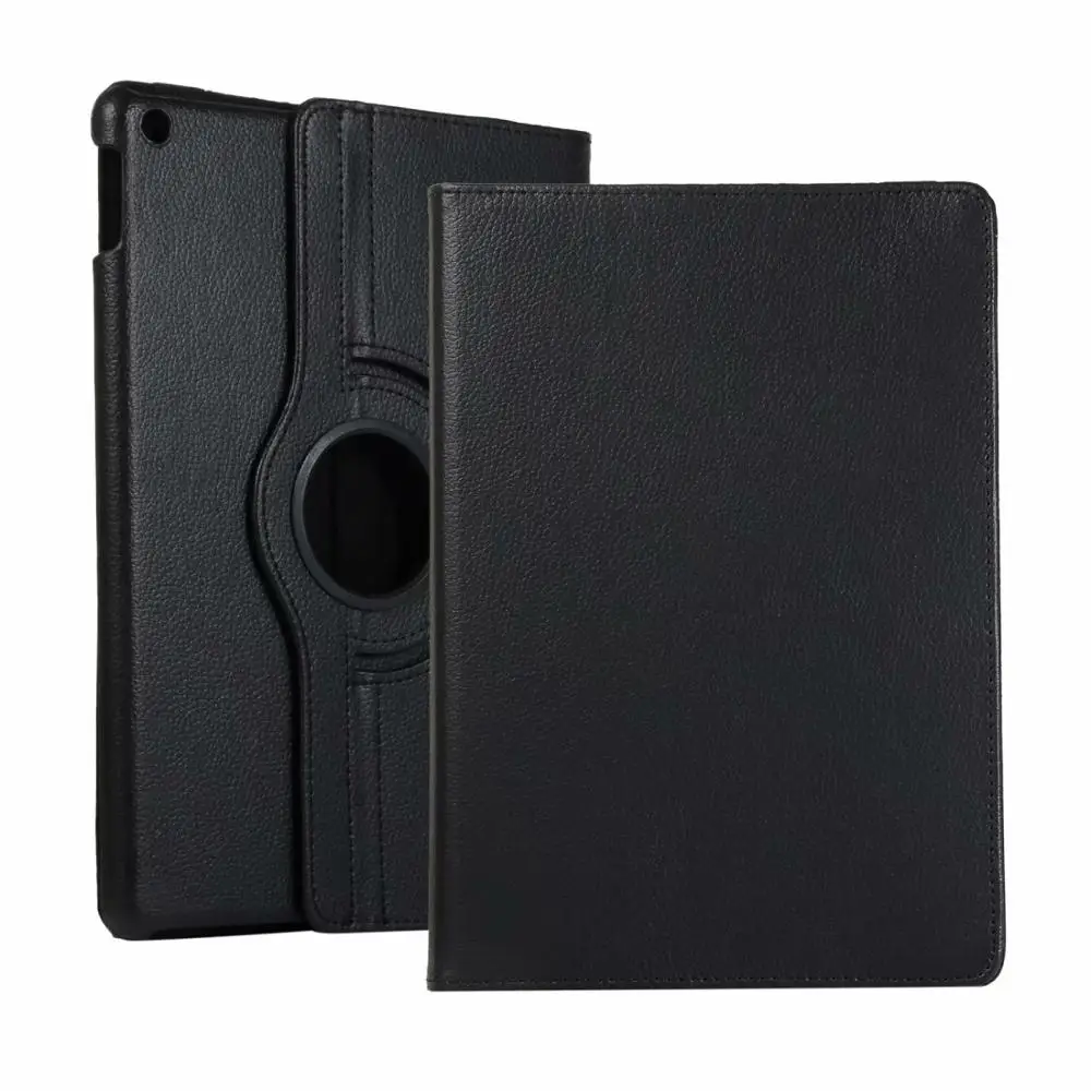 Горизонтальный флип чехол с текстурой личи для iPad 10 2 вращающийся кожаный на 360