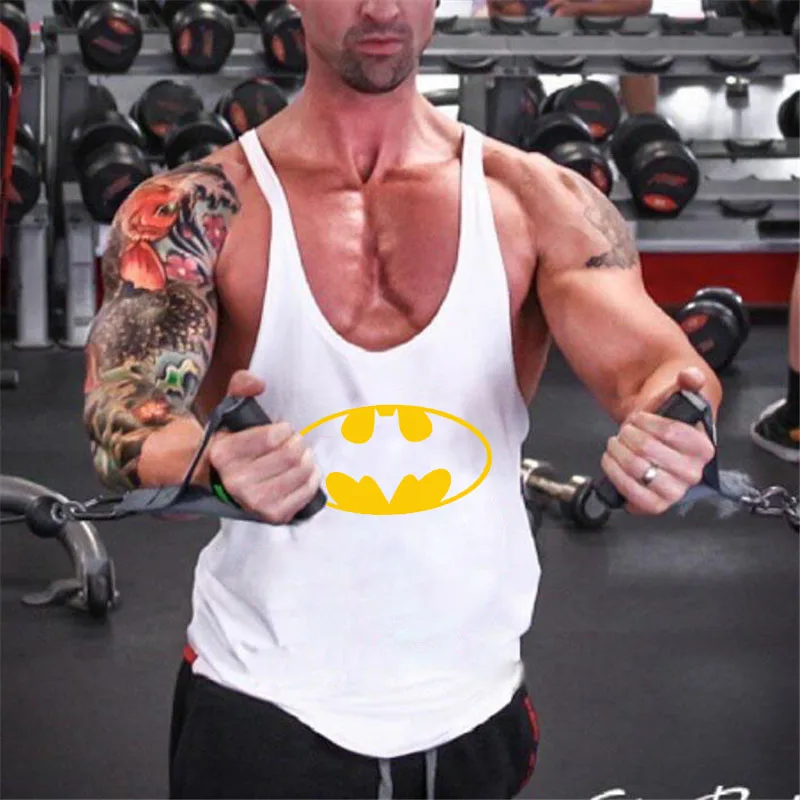 Brand Vest Mens Bodybuilding Fitness Top Men Gym Tank Top Clothing Muscle Sleeveless Singlets Fashion Workout Sports Shirt