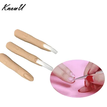

KnowU Halloween Decor Nails Training Practice Fake Finger Nail Art Model Finger Tool Adjustable Manicure