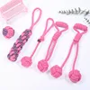 Dog Toy Interactive Chewing Rope Ball Toys Set Natural Cotton Washable Durable Tug of War for Small Medium Dogs Pet Supplies 4