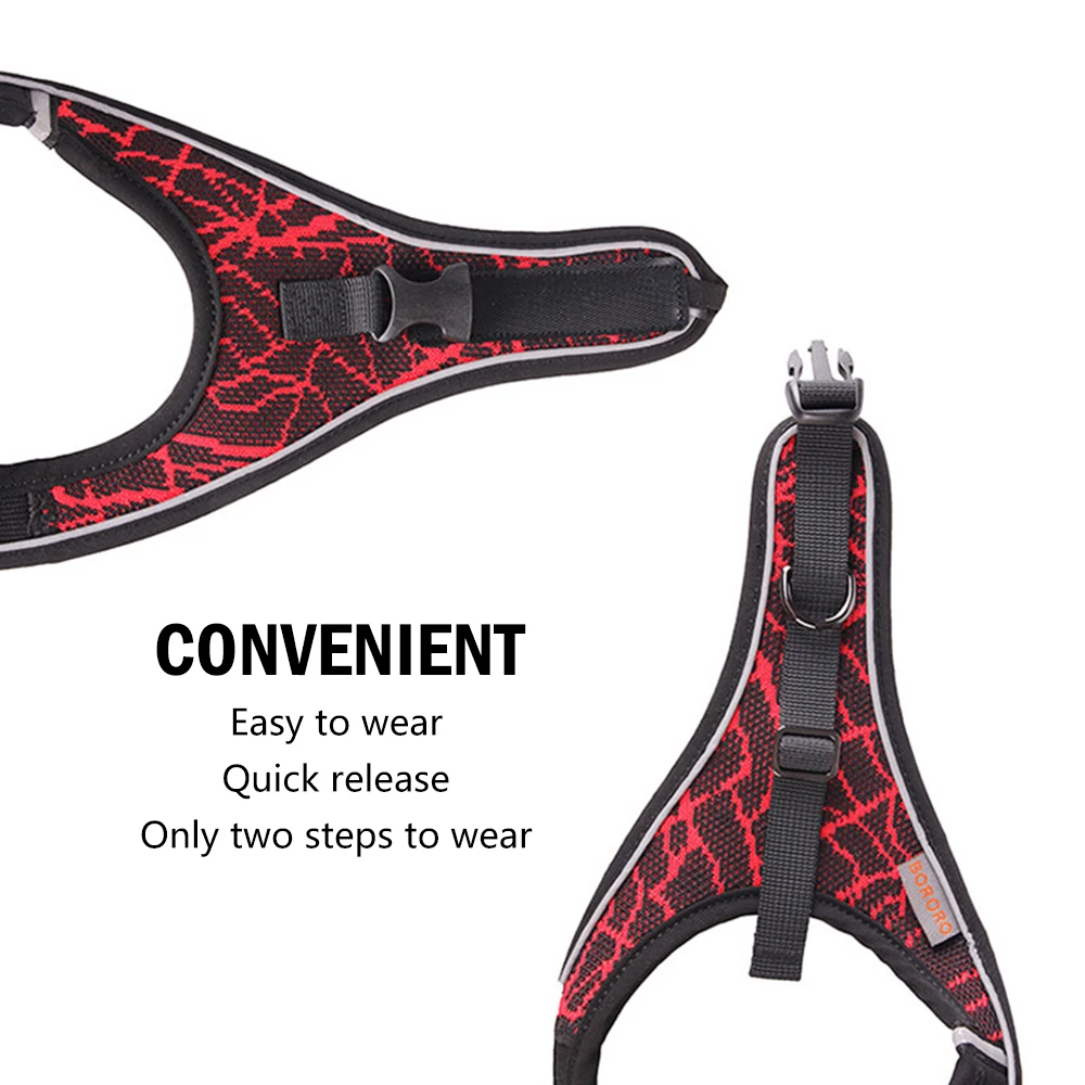 No-pull Sport Reflective Dog  Dog Pitbull Bulldog Outdoor Dog Training Walking Safety Vest  For Small Medium Large