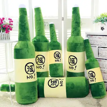 

Funny Beer Bottle Shape Plush Doll No Wine Sign Stuffed Toy Sofa Decor Gift