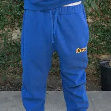 Брюки Drew House, Джастин Бибер, повседневные брюки для бега, мужские и женские спортивные брюки Drew House, уличная одежда, хип-хоп спортивные штаны Drew House