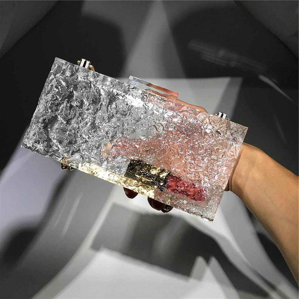 Female Bag Polygonal Small Box Handbag Acrylic Transparent Box Bag Fashion  Trend Personality Diagonal Bag Clear Bags Women Bag - AliExpress