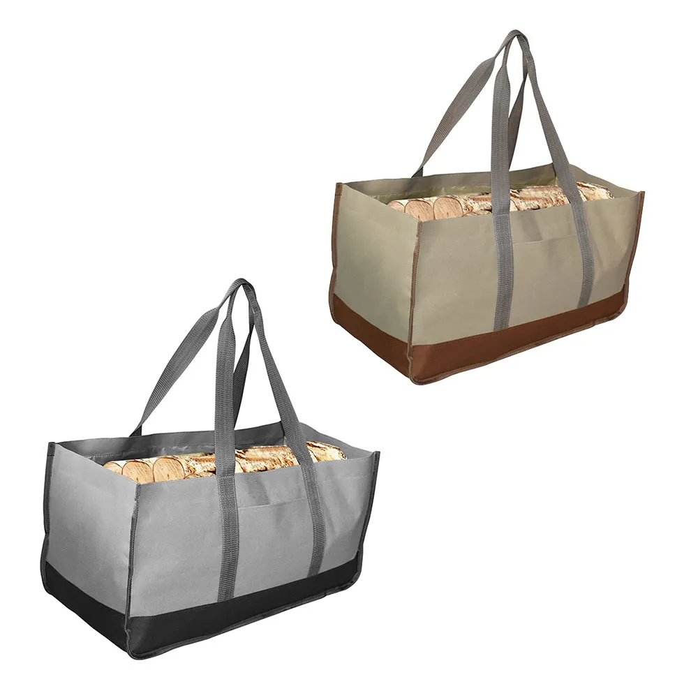 600D Oxford Cloth Foldable Firewood Storage bag Woodpile Carriers Totes Holders Fireplace Log Storage Basket