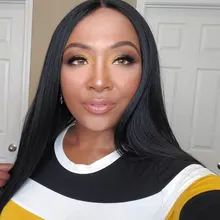 Pelo humano brasileño que rebota, mechones de pelo liso con cierre, Color Natural, pelo Remy, 3 mechones con cierre de encaje