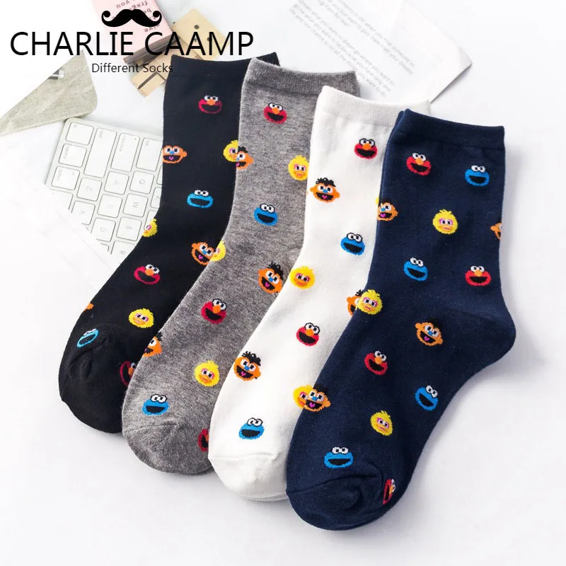 Женские хлопчатобумажные носки всесезонные новые объемные Мультяшные носки с лягушкой Модные женские трендовые носки R114