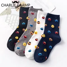 Женские хлопчатобумажные носки всесезонные новые объемные Мультяшные носки с лягушкой Модные женские трендовые носки R114