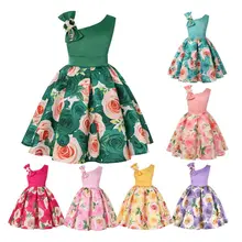 Вечерние платья подружки невесты для маленьких девочек; торжественное Цветочное платье-пачка; детское платье принцессы; свадебное платье; DXAD