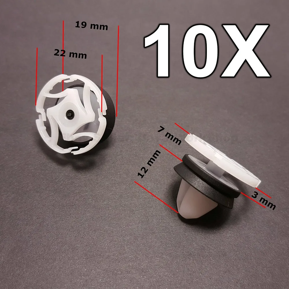 

10pcs Door Trim Panel Mounting Clips For Renault 7703077476 White Nylon Auto Fastener & Clip Brand New And High Quality Clips
