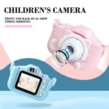 

Double Camera Kids Camera Mini Digital Photo Children Camera Mini Cartoon Toy Polymer Lithium Battery Toys Gift