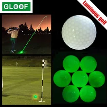1Pcs Golf Balls for Night Sports Glowing in The Dark Fluorescent Golf Ball Bright Luminous Balls Colored